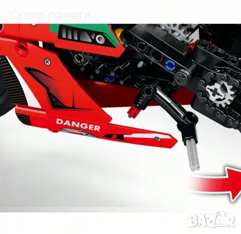 Състезателен мотоциклет 470 части, снимка 4 - Конструктори - 48687023