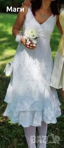 Бяла рокля за сватба или за друго събитие, снимка 1