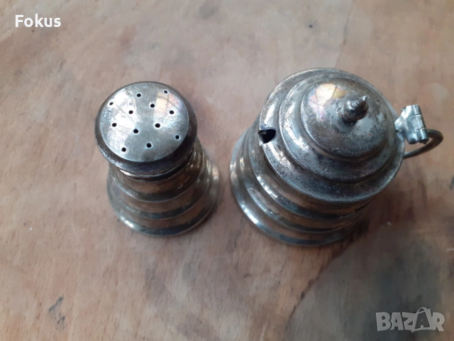 Сребърни солнички 19 век сребро антики маркировки, снимка 2 - Антикварни и старинни предмети - 53275704