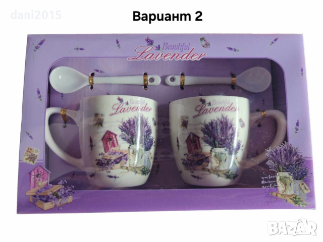 Комплект за двама с 2 порцеланови чаши и 2 лъжички, за изискано изживяване на вкуса, снимка 3 - Чаши - 44874899