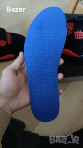 Nike Air Jordan 4 Red Thunder Нови Оригинални Мъжки Обувки Кецове Маратонки Размер 44 Номер 28см , снимка 10 - Кецове - 40535262