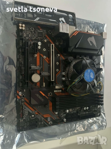 Продавам i5-9400f и дънната платка B365M AORUS ELITE + стоков охл., снимка 3 - Дънни платки - 52789958