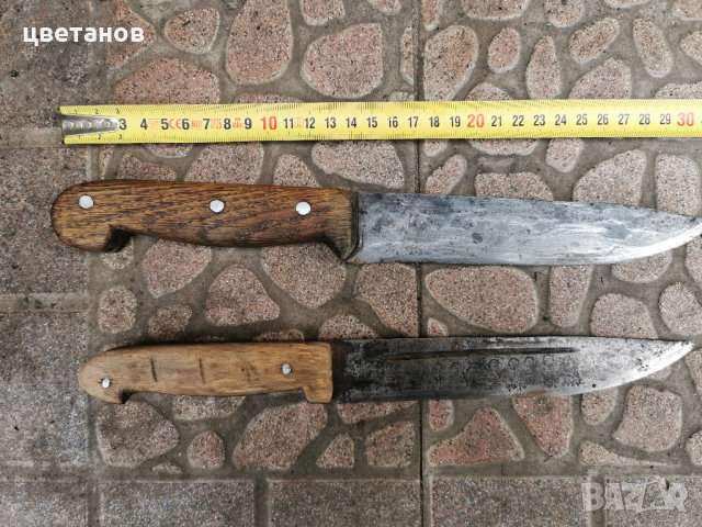 големи стари ножове, снимка 2 - Антикварни и старинни предмети - 35020966