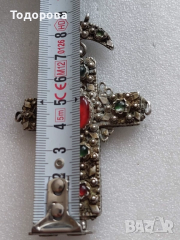 Сребърна панагия и два кръста/може да изпратите вашите оферти/, снимка 13 - Антикварни и старинни предмети - 52040907