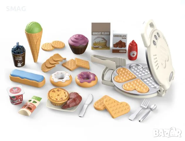 Детски комплект за гофретници със звук и светлина за сладкиши S_1232237