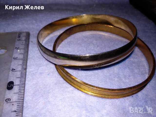 ДВЕ КЛАСИЧЕСКИ ВИНТИДЖ АРТ СТИЛ ГРИВНИ НЕРЪЖДАЕМА СТОМАНА 37989