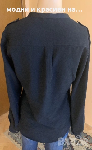 Елегантна черна риза Calvin Klein, размер XS/S, снимка 7 - Ризи - 53135287