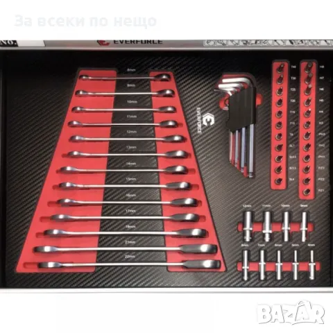 Шкаф с инструменти с 6 чекмеджета – 4 пълни  EverForce, снимка 3 - Други инструменти - 50322714