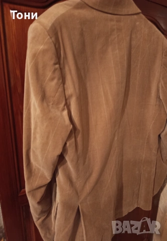 SELECTED Ново Мъжко Сако от Чист Натурален Велур L, снимка 9 - Сака - 53134725