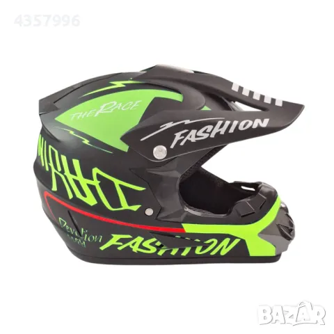  Крос Каска PA1014 - Черно/Неон, снимка 2 - Аксесоари и консумативи - 49424296