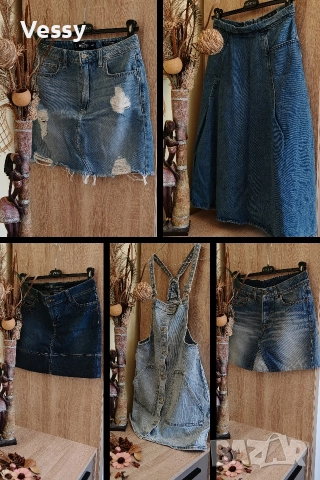 Дънкови поли 5 бр. 