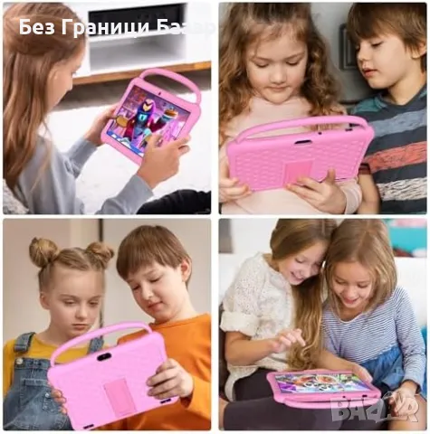 Нов Детски таблет с приложения, контрол, силиконов калъф, камера деца, снимка 7 - Друга електроника - 49683201