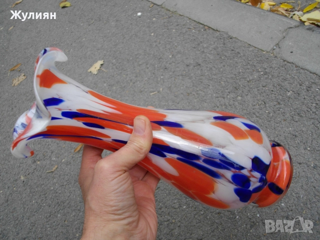 ВАЗА ТИП МУРАНО, снимка 6 - Антикварни и старинни предмети - 52166684