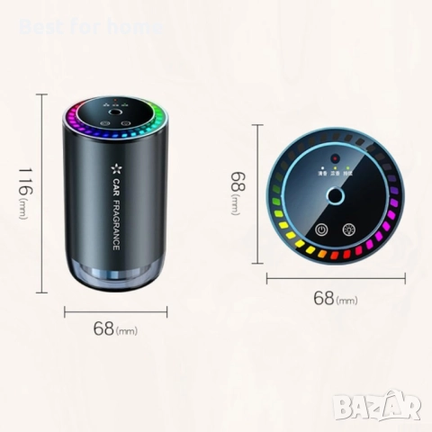 Овлажнител и пречиствател за коли 3-в-1 HpLive, снимка 2 - Аксесоари и консумативи - 52929984