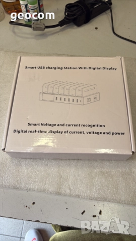Смарт зарядна станция за 7бр телефони и таблети (70W, QC3.0), снимка 4 - Друга електроника - 51690730