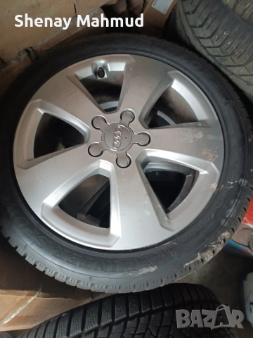 Зимни гуми с джанти за Ауди А3 , снимка 5 - Гуми и джанти - 52214758