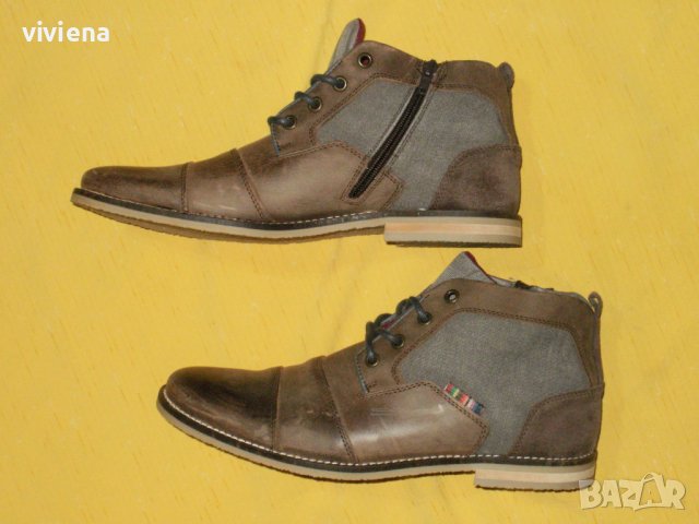 PIER ONE мъжки нови естествена кожа 42/43, снимка 4 - Мъжки боти - 38649307