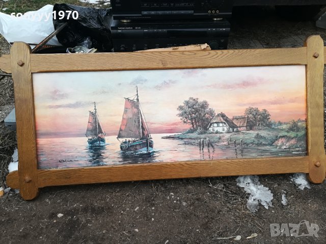 ГОЛЯМА КАРТИНА С ЯКА РАМКА ОТ ГЕРМАНИЯ 1301241637