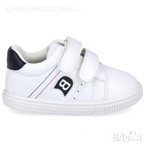 Бели бебешки обувки Унисекс със сиво лого BUBBLE KIDS, снимка 3 - Бебешки обувки - 50144476