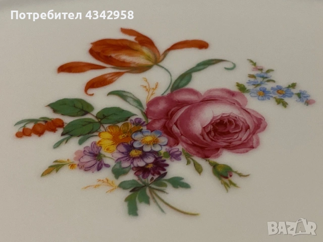 Винтидж плато Mitterteich Bavaria.1950-1970г., снимка 4 - Антикварни и старинни предмети - 53498997