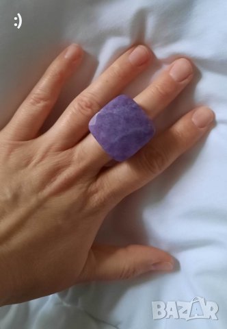 Масивен пръстен от АМЕТИСТ, снимка 8 - Пръстени - 40689026
