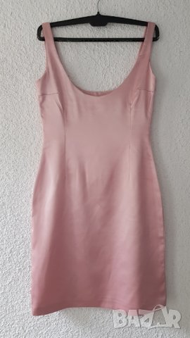 Дамска рокля сатен размер М, снимка 6 - Рокли - 37934114