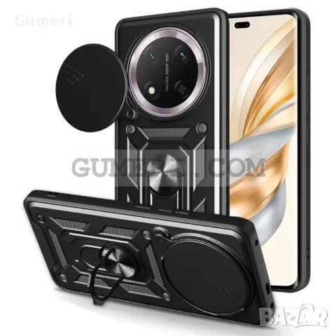 Honor Magic7 Lite Противоударен Хибриден Гръб с Ринг и Капак за Камерата