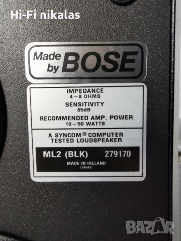 TOP !!! 2бр. стерео тонколони BOSE  ML2 (BLK), снимка 8 - Тонколони - 43987274