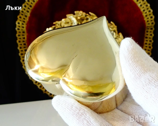 Бронзова кутия за бижута Сърце. , снимка 2 - Антикварни и старинни предмети - 53405081