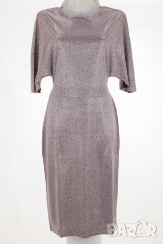 Бляскава бледолилава рокля с ламе марка NATALEE - L/XL