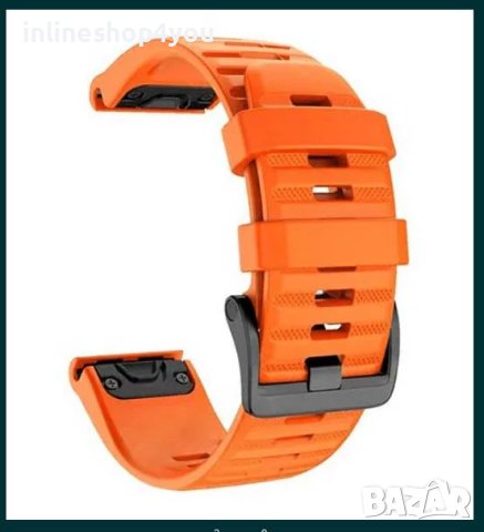 Силиконова Каишка за Garmin Fenix 5 | 6X | 6 | 7X Pro Solar, снимка 2 - Каишки за часовници - 40597199