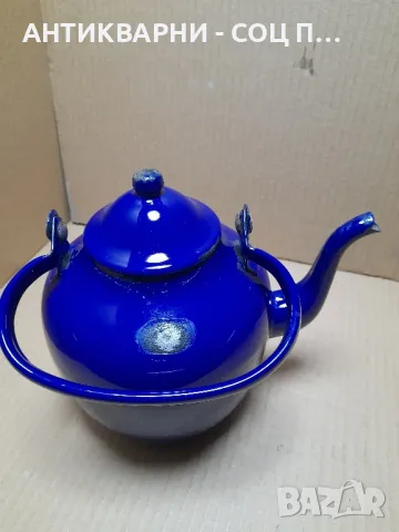 Соц Стар Емайлиран Чайник., снимка 5 - Антикварни и старинни предмети - 48605564