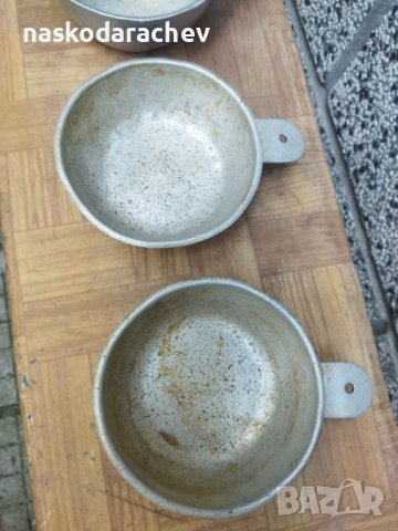 Войнишки алуминиеви канчета шолики за хранене , снимка 3 - Прибори за хранене, готвене и сервиране - 43571057