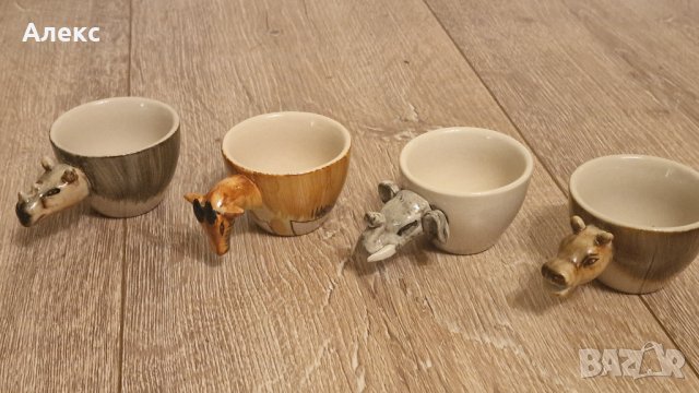 Чашки за кафе, ръчно рисувани, фауна., снимка 2 - Чаши - 43793864