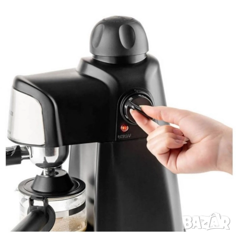 Комплект еспресо машина MUHLER MCM-33 + 2 стъклени чаши Luigi Ferrero Caffeina 80ml FR-8012 ПОДАРЪК, снимка 7 - Друга електроника - 51884610