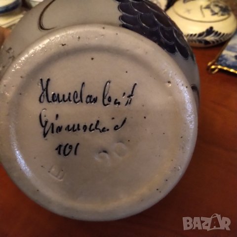 Разкошна немска кана ръчна изработка , снимка 4 - Кани - 37035366