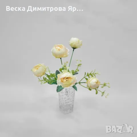 Изкуствени божури, снимка 6 - Изкуствени цветя - 50321900