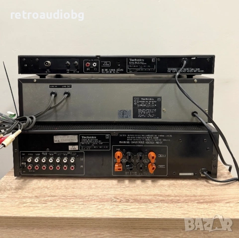 🔊Ретро аудио система - сет TECHNICS - усилвател, двукасетъчен дек, тунер и грамофон + опция колони, снимка 6 - Аудиосистеми - 53385963