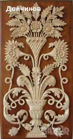 Дърворезба, украса за таван "Тракийско слънце ", уникат, снимка 17 - Декорация за дома - 28219601