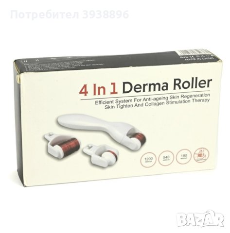 ДЕРМА РОЛЕР, ПРОТИВ СТАРЕЕНЕ 4 в 1., снимка 1