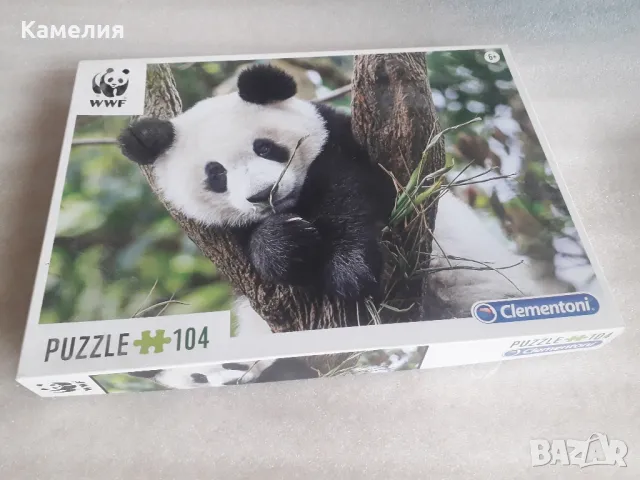 WWF пъзел с панда от 104 части, снимка 1 - Пъзели - 47939433