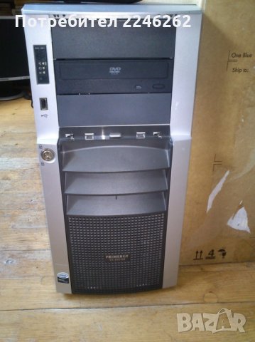 Сървър Fujitsu PRIMERGY TX200 S4 2xCPU 8-ядрен 12GB RAM + подарък, снимка 2 - Работни компютри - 33038136