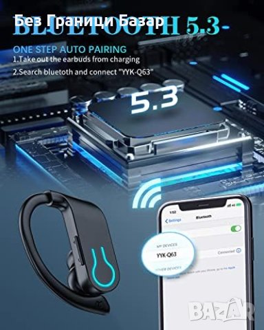 Нови Bluetooth 5.3 слушалки с двоен цифров дисплей Водоустойчиви, снимка 3 - Bluetooth слушалки - 43511158