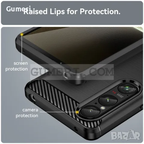 Гръб "Карбон Шарк" за Sony Xperia 1 VI, снимка 7 - Калъфи, кейсове - 48433746