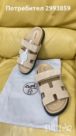 Чехли ЕРМЕС н.37* Hermes chypre sandals, снимка 2 - Чехли - 42728789