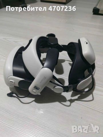 Quest 3 128 GB +Bobovr s3Pro head strap+kiwi facial interface+ кабел CкъмC 5метра още е в гаранция!, снимка 4 - Други игри и конзоли - 53077119