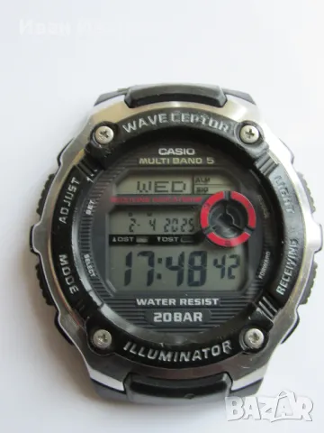 Casio WV-M200 Wave Ceptor Multi Band 5 20 BAR Касио радиосверяем, снимка 4 - Мъжки - 49748888