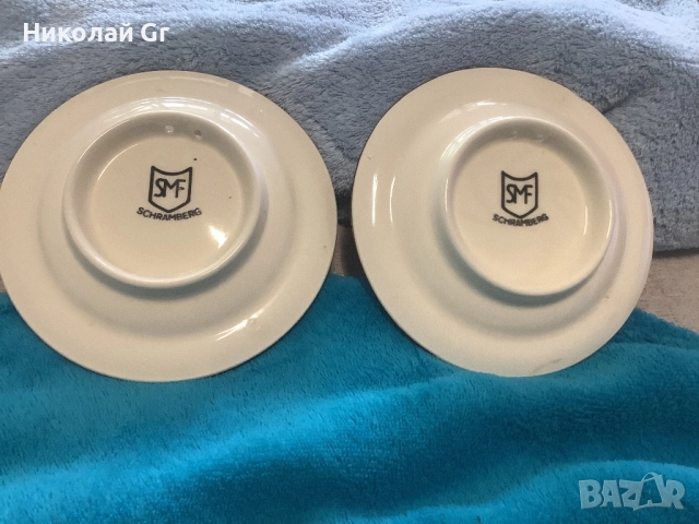 Стенна чинии порцелан ръчна изработка производство Германия диаметър 13 см, снимка 5 - Декорация за дома - 52571849