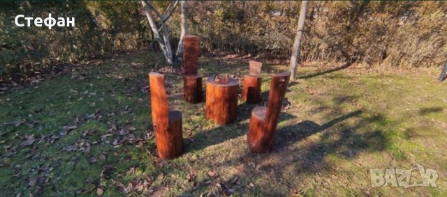 Ръчна изработка Маса + 4 стола, снимка 1