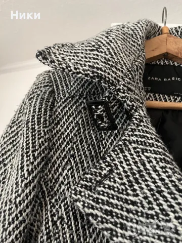 ZARA BASIC-дамско палто, снимка 3 - Палта, манта - 49360509